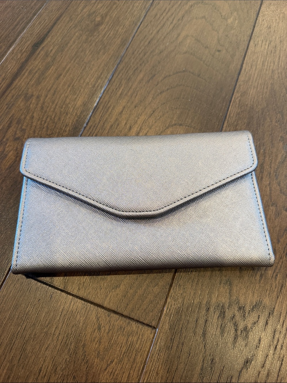 Zoppen RFID Blocking Travel Passport Wallet Tri-fold Holder Silver - C4-076
